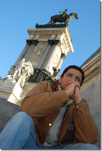 Arturo Mora-Soto at Retiro Park in Madrid