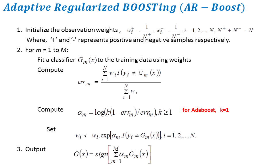 Adaptive Regularized Boosting