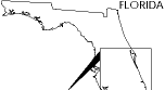 outline of the state of Florida